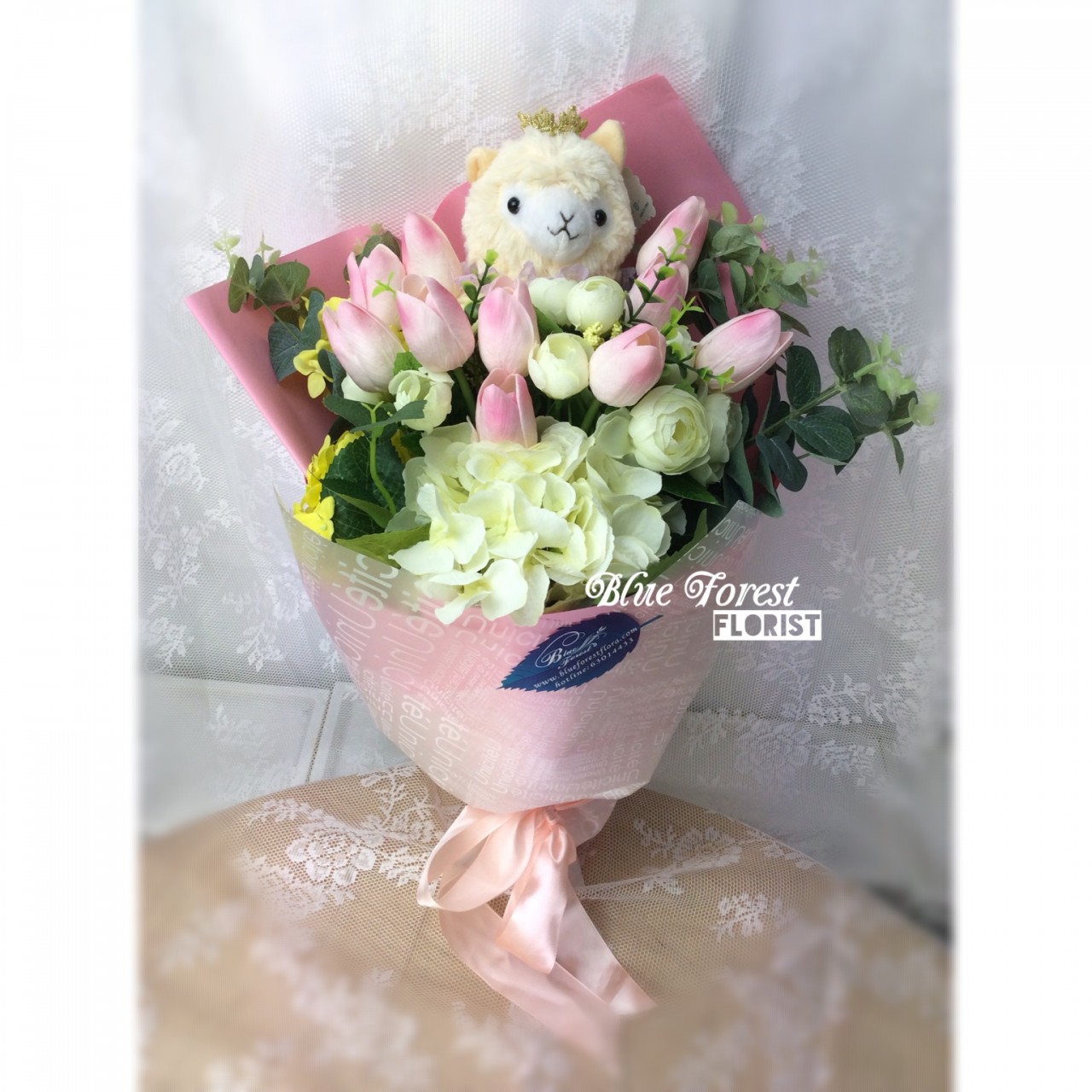 草泥馬公仔花束