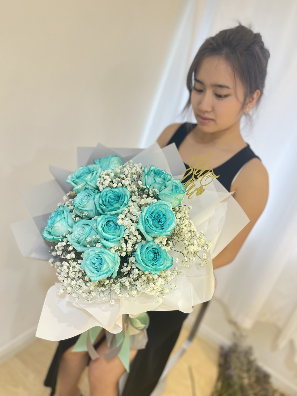 客人滿意回相片及好評*18支裝紅玫瑰花束